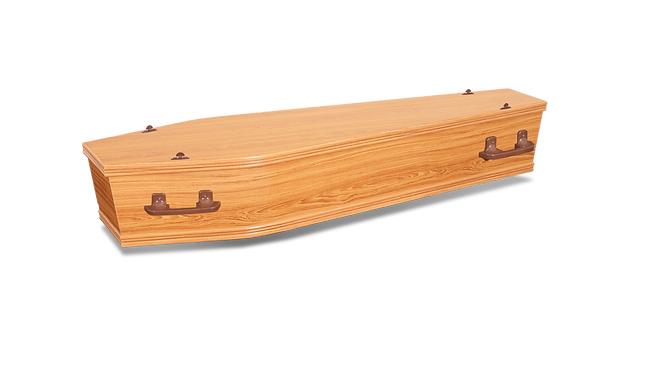 Ashlin Teak Brown Coffin